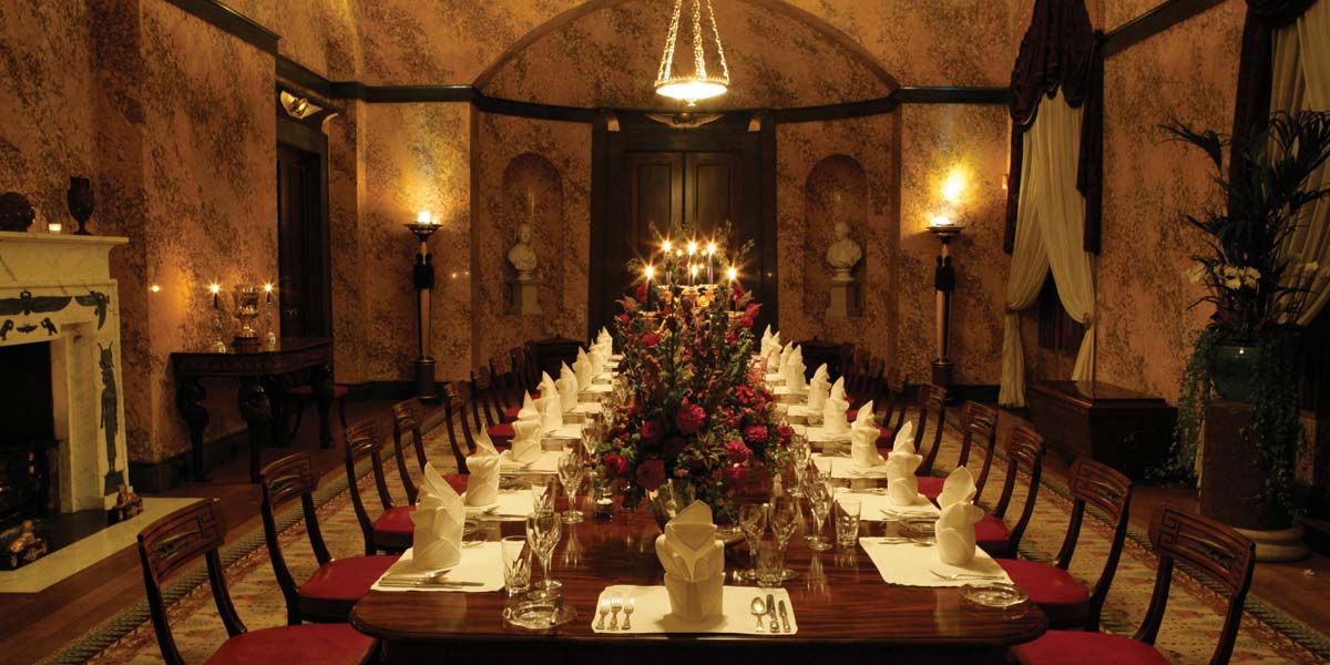 Banquet Venues, Egyptian Dining Room, Goodwood House, Prestigious Venues