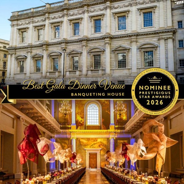Best Gala Dinner Venue Nominee 2026, Banqueting House, Prestigious Star Awards
