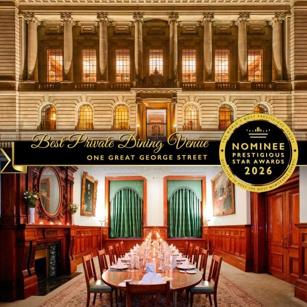 Best Private Dining Venue Nominee 2026, One Great George Street, Prestigious Star Awards