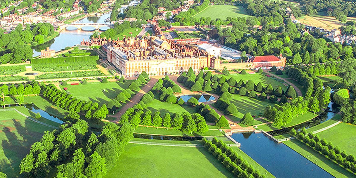 The gardens at Hampton Court Palace