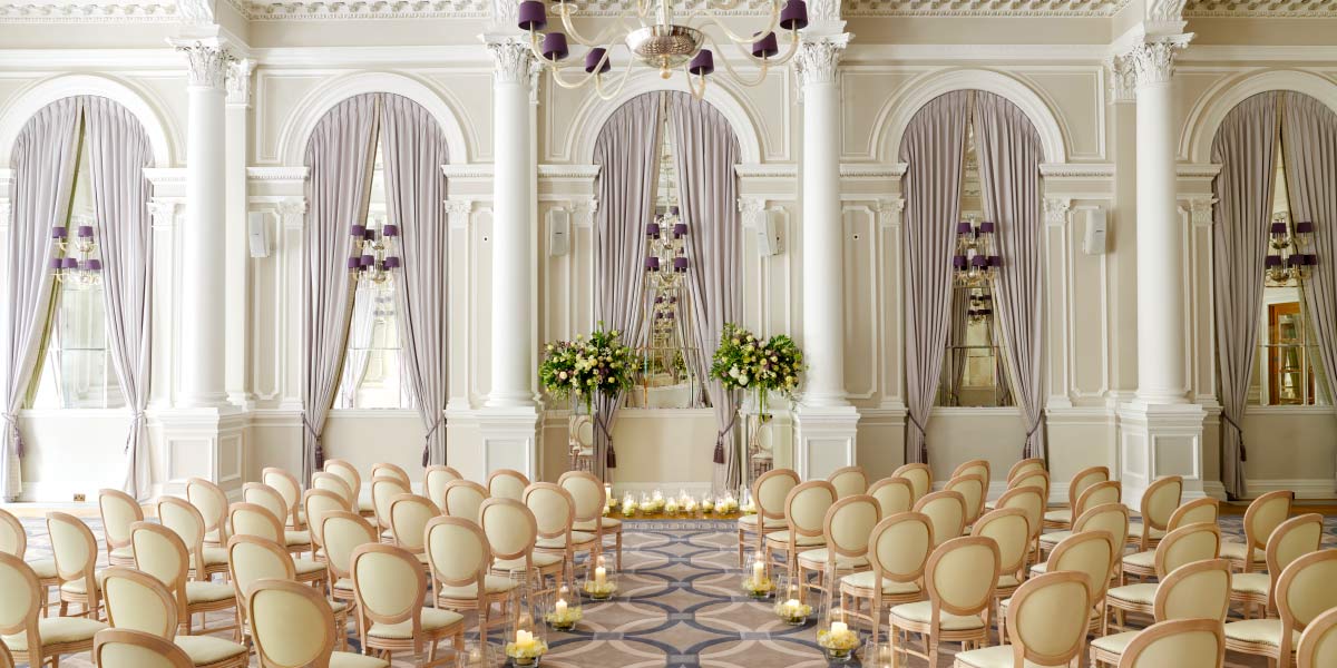 Wedding Ceremony Set up, Corinthia Hotel London, Prestigious Venues