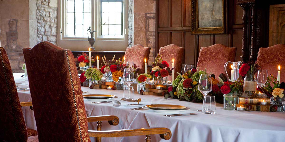 Private Dining In A Castle, Thornbury Castle, Prestigious Venues
