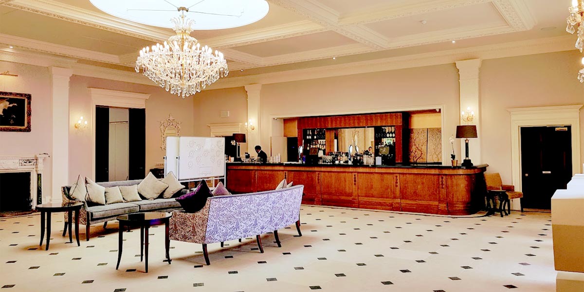 Reception Hall at The Orangery, Rushton Hall Hotel And Spa, Prestigious Venues