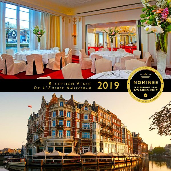 Reception Venue Nominee 2019, De L Europe Amsterdam, Prestigious Star Awards