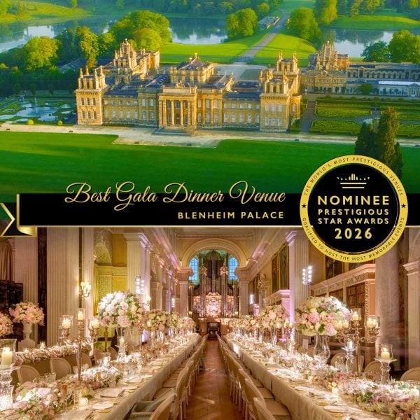 Best Gala Dinner Venue Nominee 2026, Blenheim Palace, Prestigious Star Awards