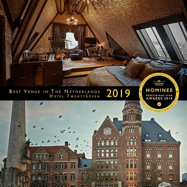 Best Venue in The Netherlands, Nominee 2019, Hotel TwentySeven, Prestigious Star Awards