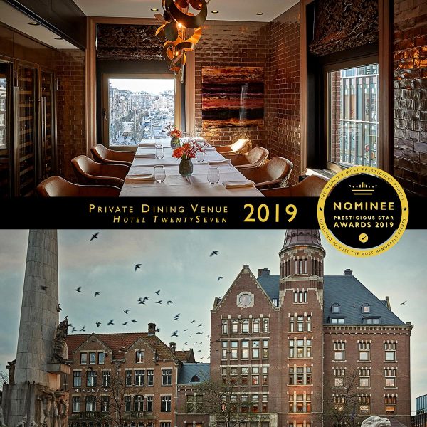 Private Dining Venue Nominee 2019, Hotel TwentySeven, Prestigious Star Awards