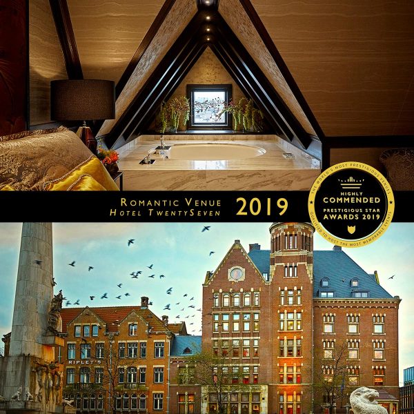 Romantic Venue Highly Commended 2019, Hotel Twenty Seven, Prestigious Star Awards