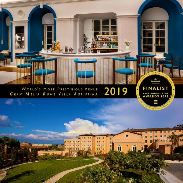 World's Most Prestigious Venue Finalist 2019, Gran Melia Rome Villa Agrippina, Prestigious Star Awards