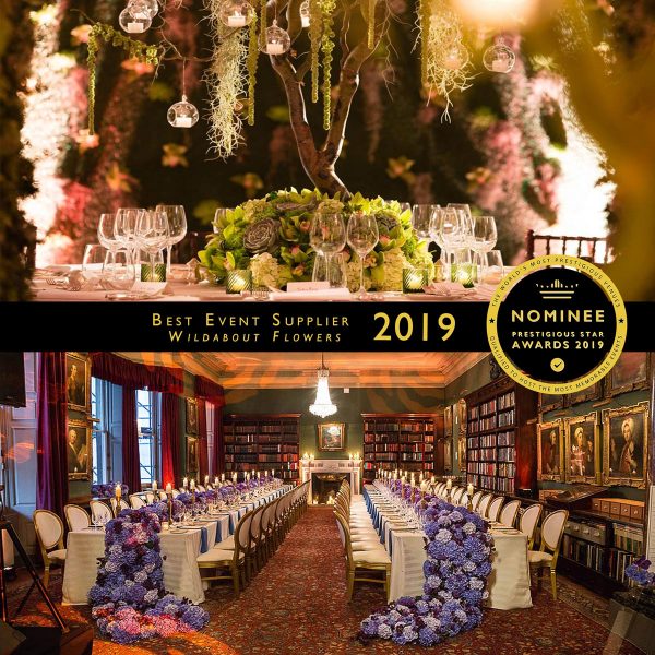 Best Event Supplier Nominee 2019, Wildabout Flowers, Prestigious Star Awards