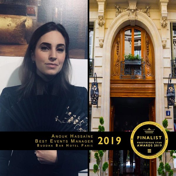 Best Events Manager Finalist 2019, Anouk Hassaïne, Buddha Bar Hotel Paris, Prestigious Star Awards