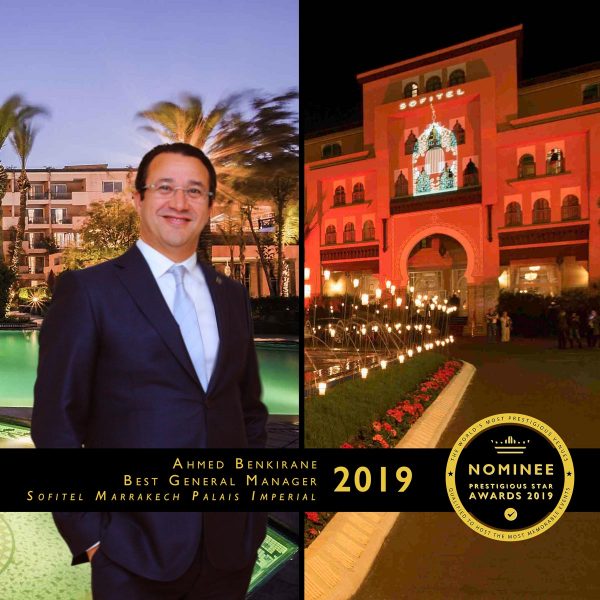 Hotel General Manager, Nominee 2019, Ahmed Benkirane, Sofitel Marrakech Palais Imperial, Prestigious Star Awards, V2
