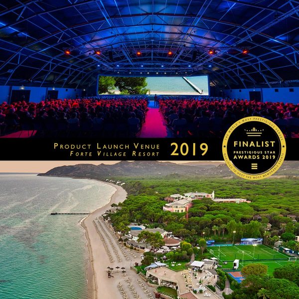 Product Launch Venue Finalist 2019, Forte Village Resort, Prestigious Star Awards