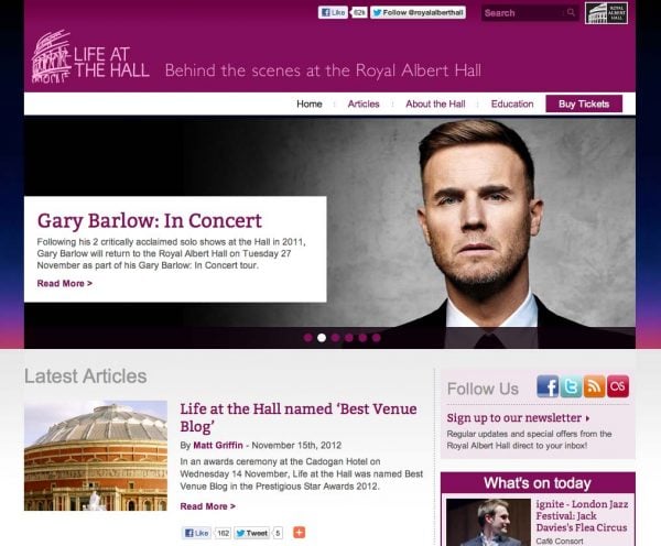 Royal Albert Hall Blog, Prestigious Star Awards 2012, Press Coverage