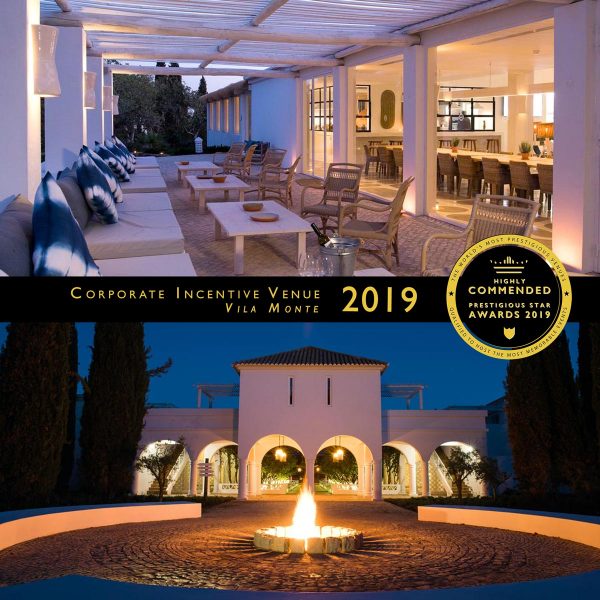 Corporate Incentive Venue Highly Commended 2019, Vila Monte, Prestigious Star Awards