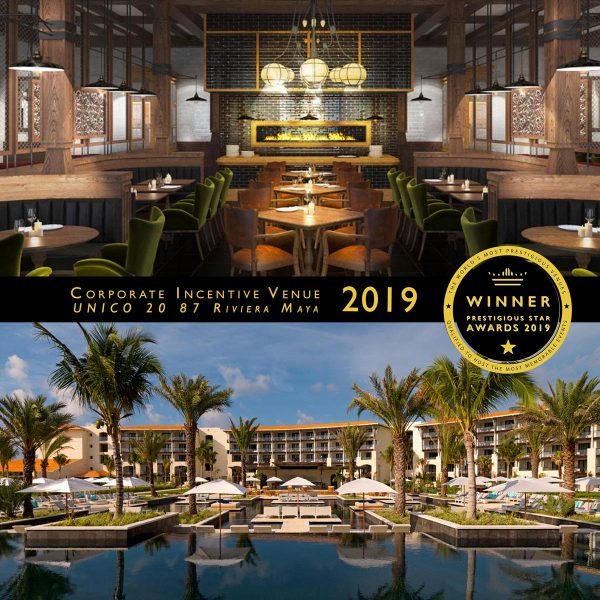 Corporate Incentive Venue Winner 2019, UNICO 20 87 Riviera Maya, Prestigious Star Awards