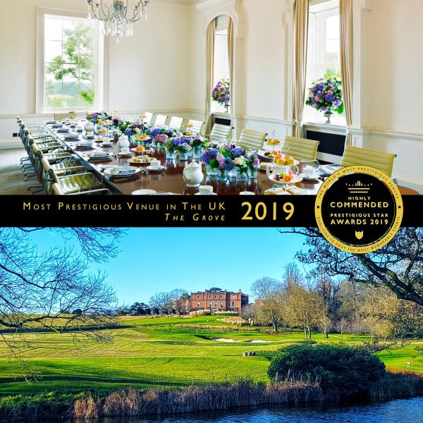 Most Prestigious Venue in The UK Highly Commended 2019, The Grove, Prestigious Star Awards