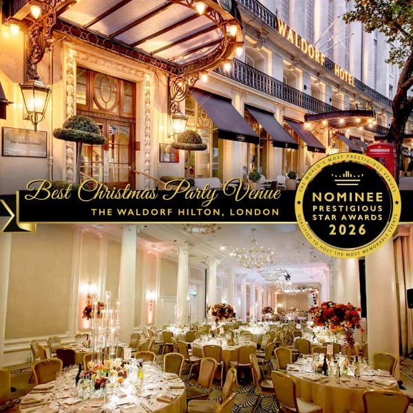 Christmas Party Venue Nominee 2026, The Waldorf Hilton, London, Prestigious Star Awards