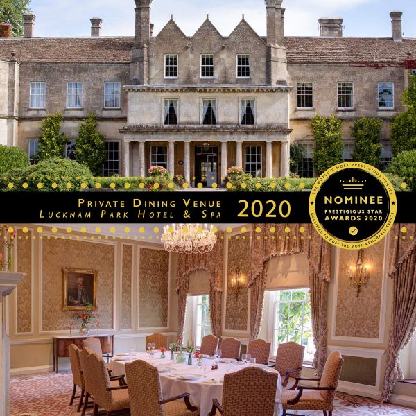 Private Dining Venue Nominee 2020, Luckham Park Hotel & Spa, Prestigious Star Awards