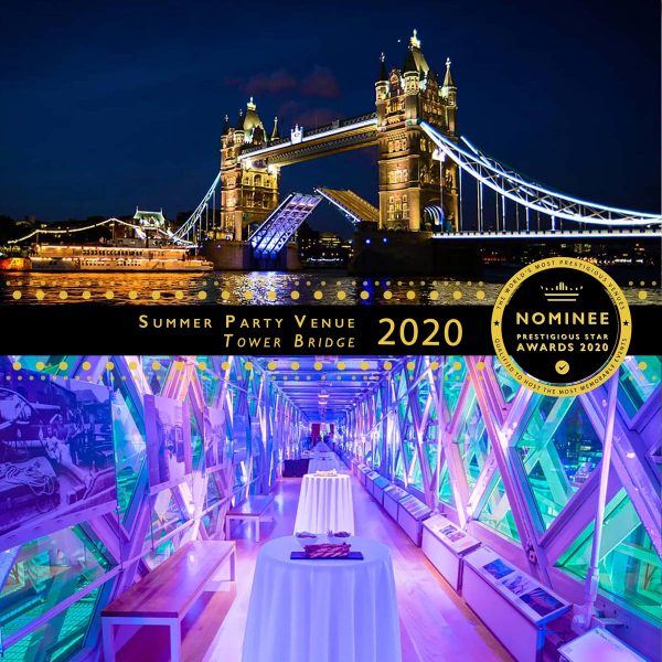 Best Summer Party Venue Nominee 2020, Tower Bridge, Prestigious Star Awards