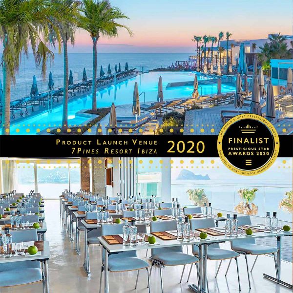 Product Launch Venue Finalist 2020, 7Pines Resort Ibiza, Prestigious Star Awards