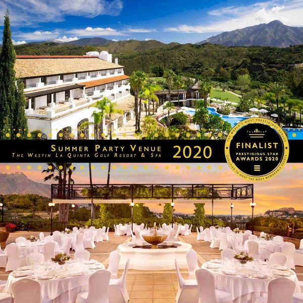 Summer Party Venue Finalist 2020, Westin La Quinta Golf Resort and Spa, Prestigious Star Awards
