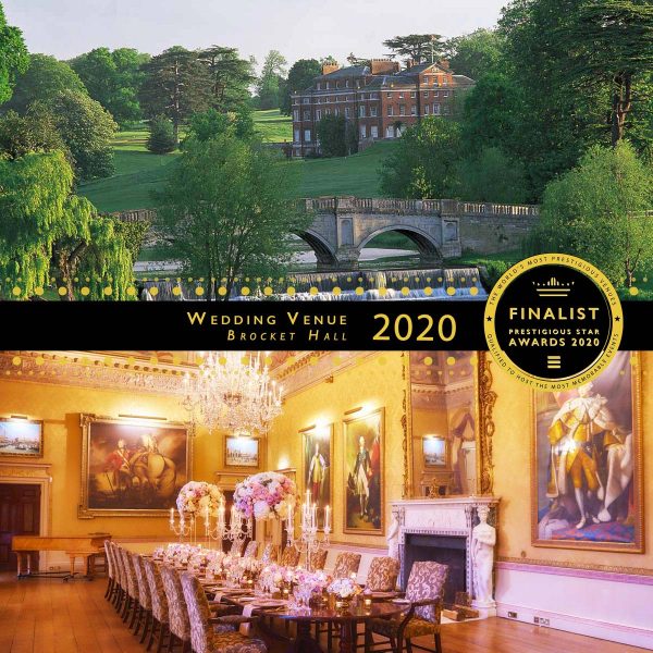 Wedding Venue Finalist 2020, Brocket Hall, Prestigious Star Awards