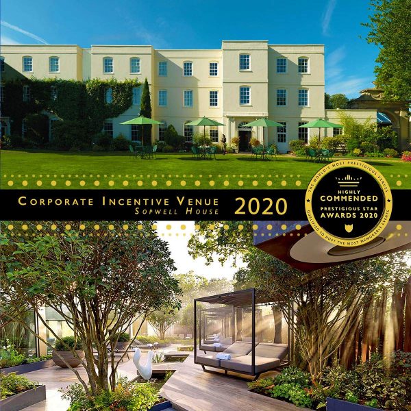 Corporate Incentive Venue Highly Commended 2020, Sopwell House, Hertfordshire, Prestigious Star Awards
