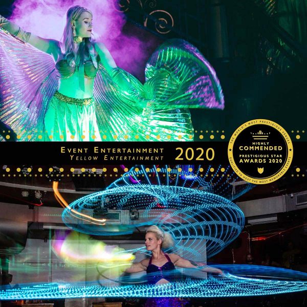 Event Supplier Highly Commended 2020, Yellow Entertainment, Prestigious Star Awards