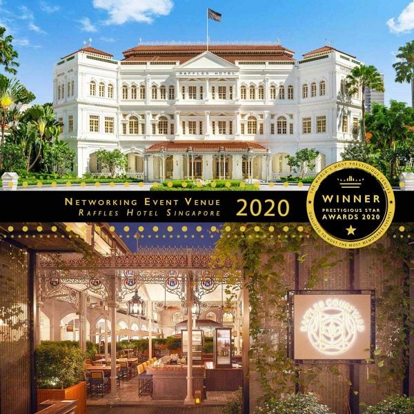 Networking Event Venue Winner 2020, Raffles Hotel Singapore, Prestigious Star Awards