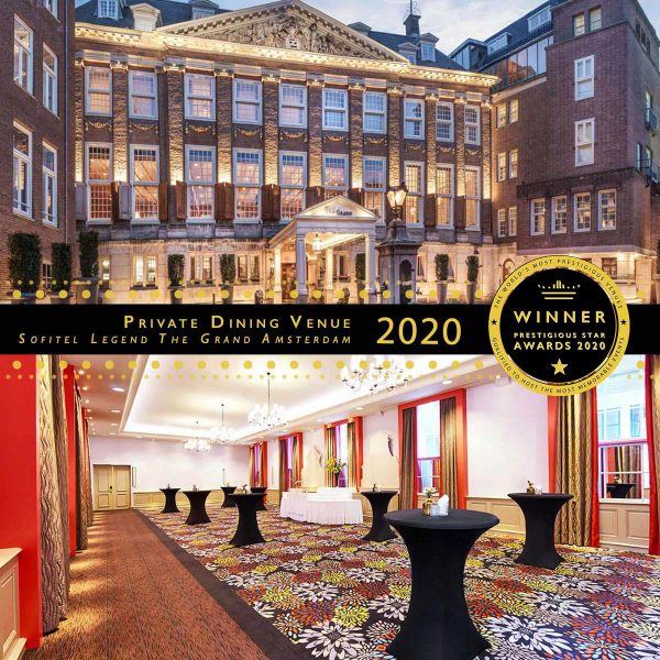 Private Dining Venue Winner 2020, Sofitel Legend The Grand Amsterdam, Netherlands, Prestigious Star Awards