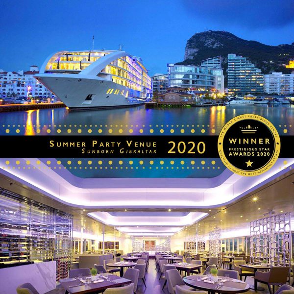 Summer Party Venue Winner 2020, Barbary, Sunborn Gibraltar, Prestigious Star Awards