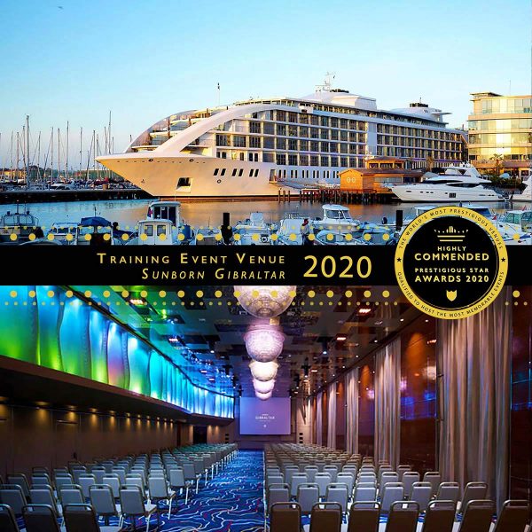 Training Event Venue Highly Commended 2020, Sunborn Gibraltar, Prestigious Star Awards