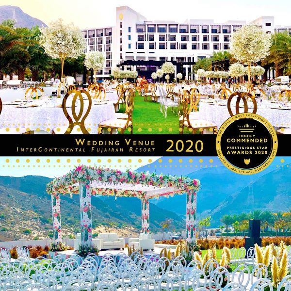Wedding Venue Highly Commended 2020, InterContinental Fujairah Resort, Prestigious Star Awards
