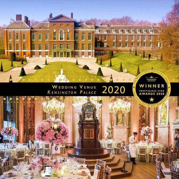 Wedding Venue Winner 2020, Kensington Palace, Prestigious Star Awards