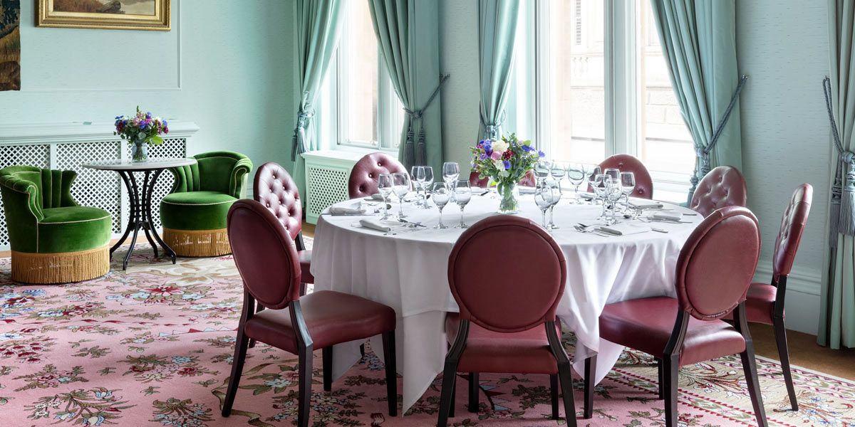 Lancaster Room Dinner table, The Randolph Hotel, Prestigious Venues