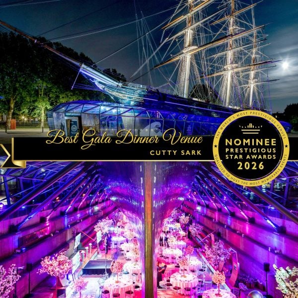 Best Christmas Gala Dinner Venue Nominee 2026, Cutty Sark, Prestigious Star Awards