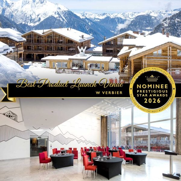 Best Product Launch Venue Nominee 2026, W Verbier, Prestigious Star Awards