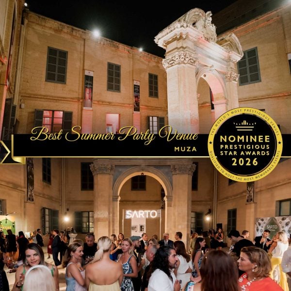 Best Summer Party Venue Nominee 2026, MUZA, Malta, Prestigious Star Awards