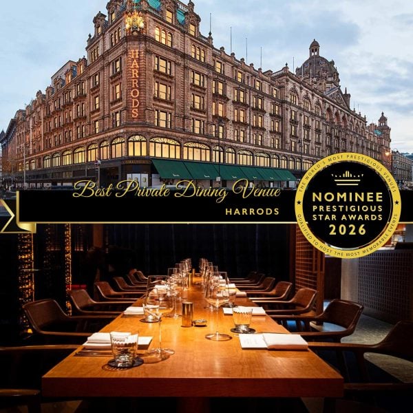 Best Private Dining Venue Nominee 2026, Harrods, Prestigious Star Awards