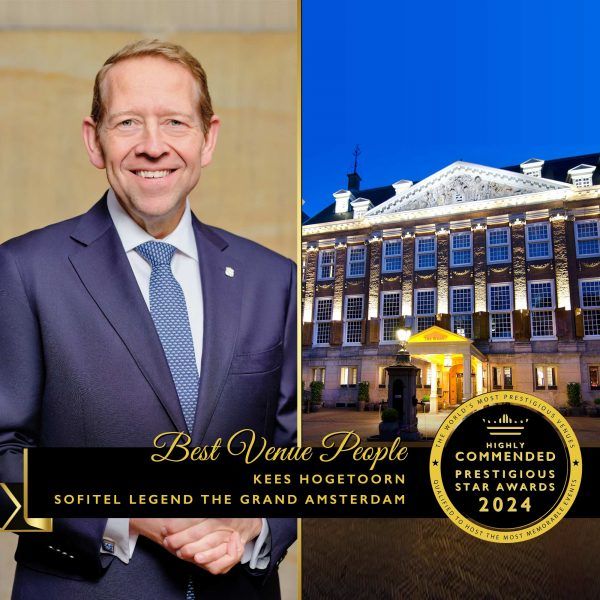 Best Venue People Highly Commended 2024, Kees Hogetoorn   The Grand Amsterdam, Prestigious Star Awards