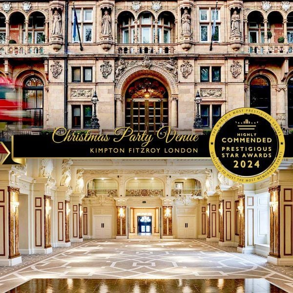 Christmas Party Venue Highly Commended 2024, Kimpton Fitzroy London, Prestigious Star Awards