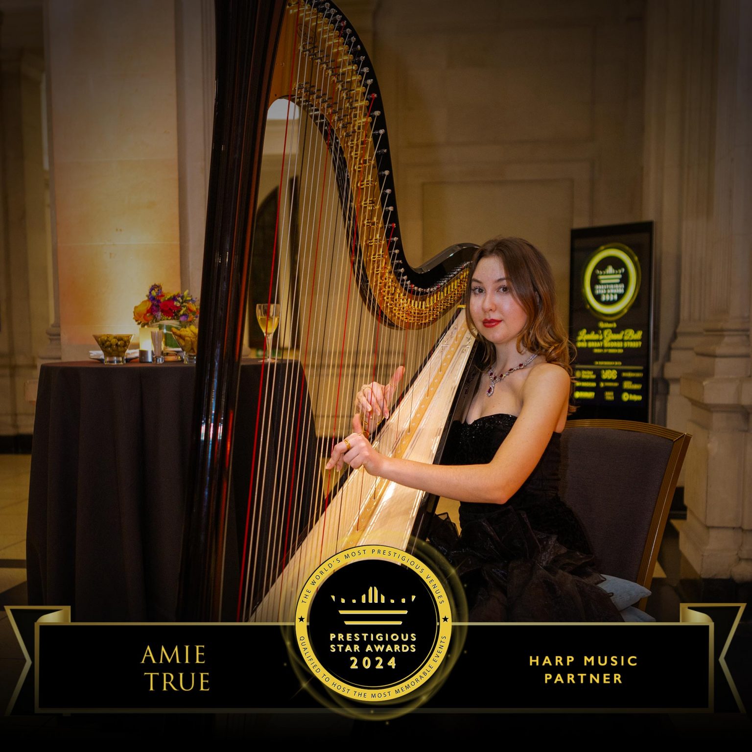 Harp Music Partner 2024   Amie True, Prestigious Star Awards