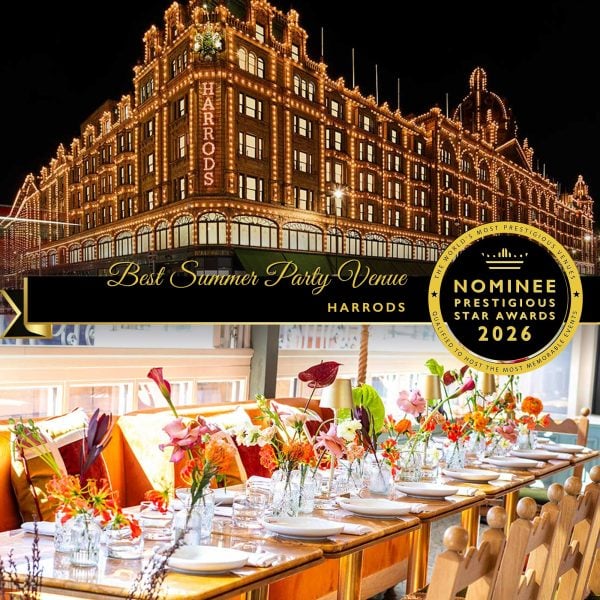 Best Summer Party Venue Nominee 2026, Harrods, Prestigious Star Awards