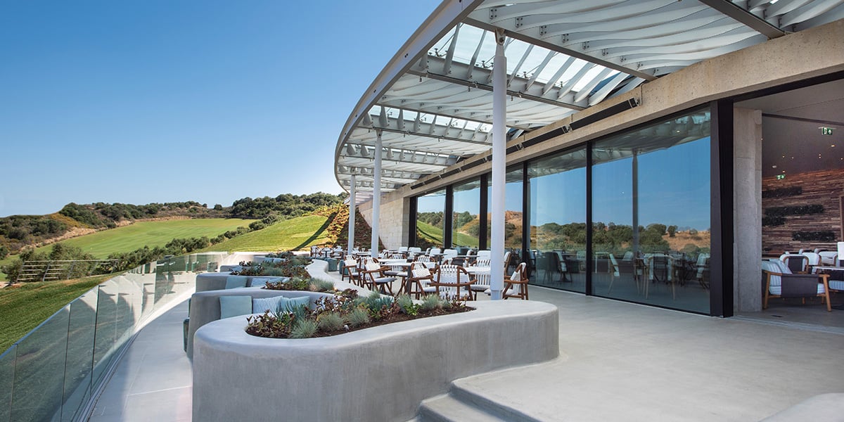 Bay Clubhouse Entrance, Costa Navarino, Prestigious Venues