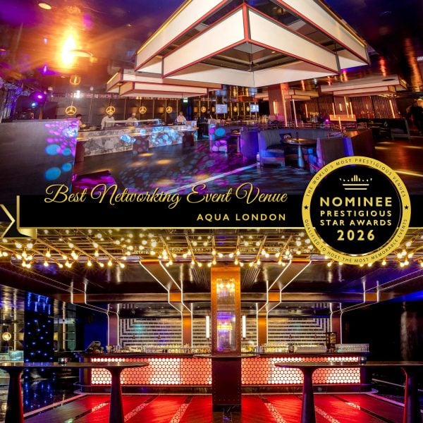 Best Networking Event Venue Nominee 2026, Aqua London, Prestigious Star Awards