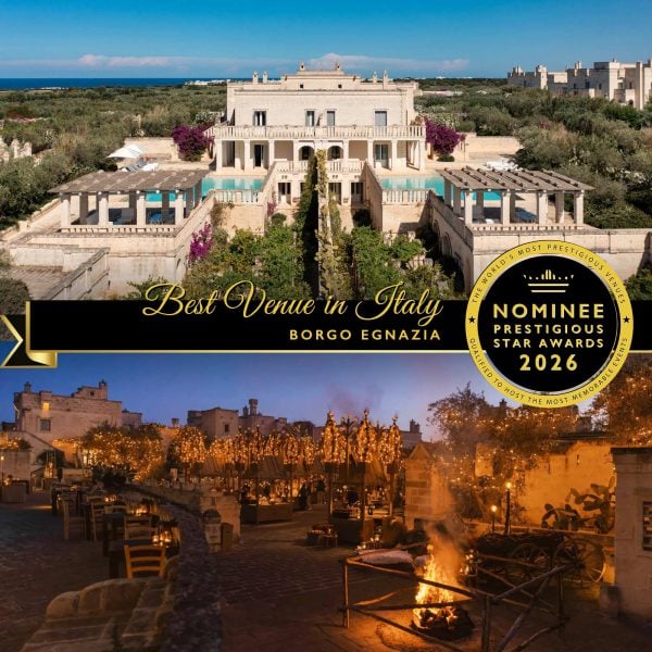 Best Venue in Italy Nominee 2026, Borgo Egnazia, London, Prestigious Star Awards
