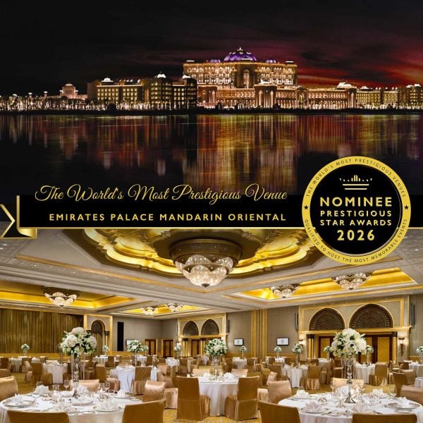 The World's Most Prestigious Venue Nominee 2026, at Emirates Palace Mandarin Oriental, Prestigious Star Awards