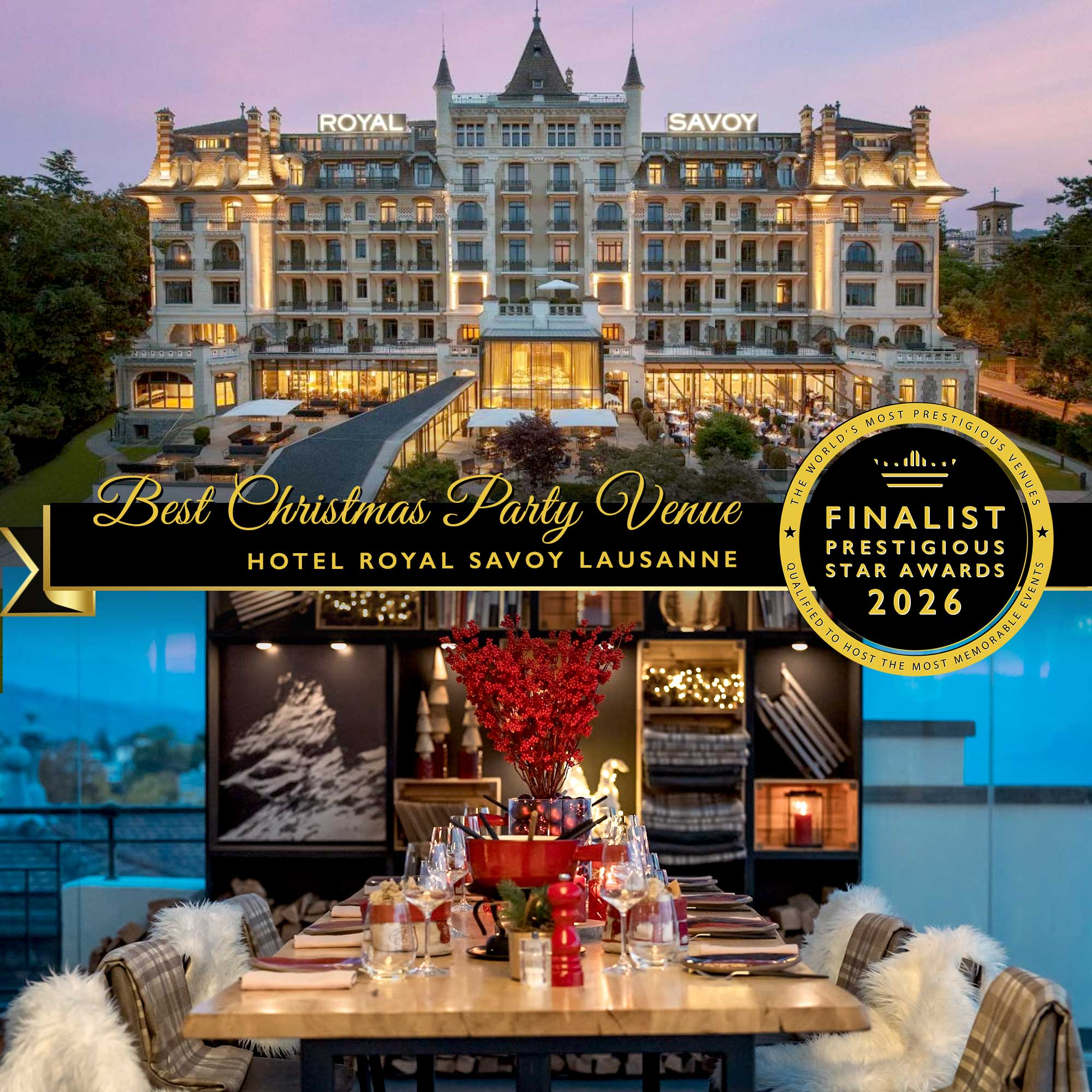 The Ballroom at Hôtel Royal Savoy Lausanne