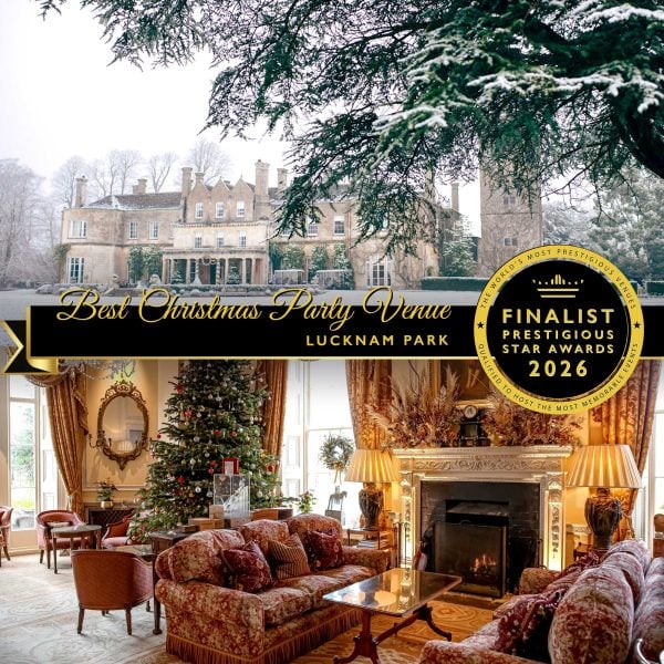 Best Christmas Party Venue Finalist 2026, Lucknam Park Hotel, Prestigious Star Awards